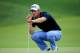 LOUISVILLE, KY - AUGUST 09: Bernd Wiesberger of Austria lines up his putt on the seventh green during the third round of the 96th PGA Championship at Valhalla Golf Club on August 9, 2014 in Louisville, Kentucky. (Photo by David Cannon/Getty Images)
