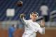 DETROIT, MI - AUGUST 09: Johnny Manziel #2 of the Cleveland Browns warms up prior to the start of the preseason game against the Detroit Lions at Ford Field on August 9, 2014 in Detroit, Michigan. The Lions defeated the Browns 13-12 in a preseason game. (Photo by Leon Halip/Getty Images)