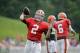 Cleveland Browns quarterback Johnny Manziel passes during practice at NFL football training camp in Berea, Ohio Tuesday, Aug. 12, 2014. (AP Photo/Mark Duncan)