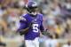 MINNEAPOLIS, MN - AUGUST 8: Teddy Bridgewater #5 of the Minnesota Vikings looks on during the game against the Oakland Raiders on August 8, 2014 at TCF Bank Stadium in Minneapolis, Minnesota. (Photo by Hannah Foslien/Getty Images)