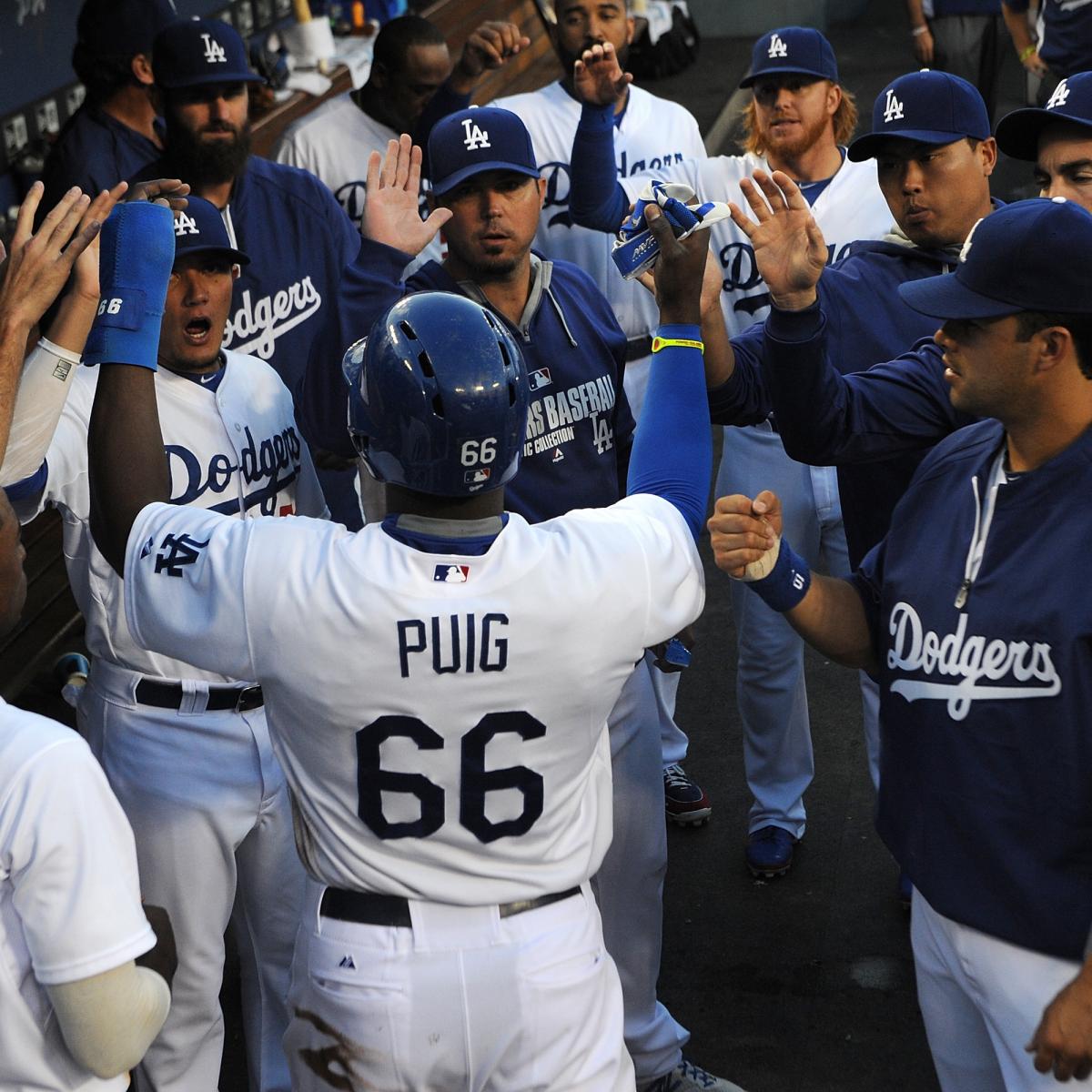 Yasiel Puig, Dee Gordon day to day with hip injuries 