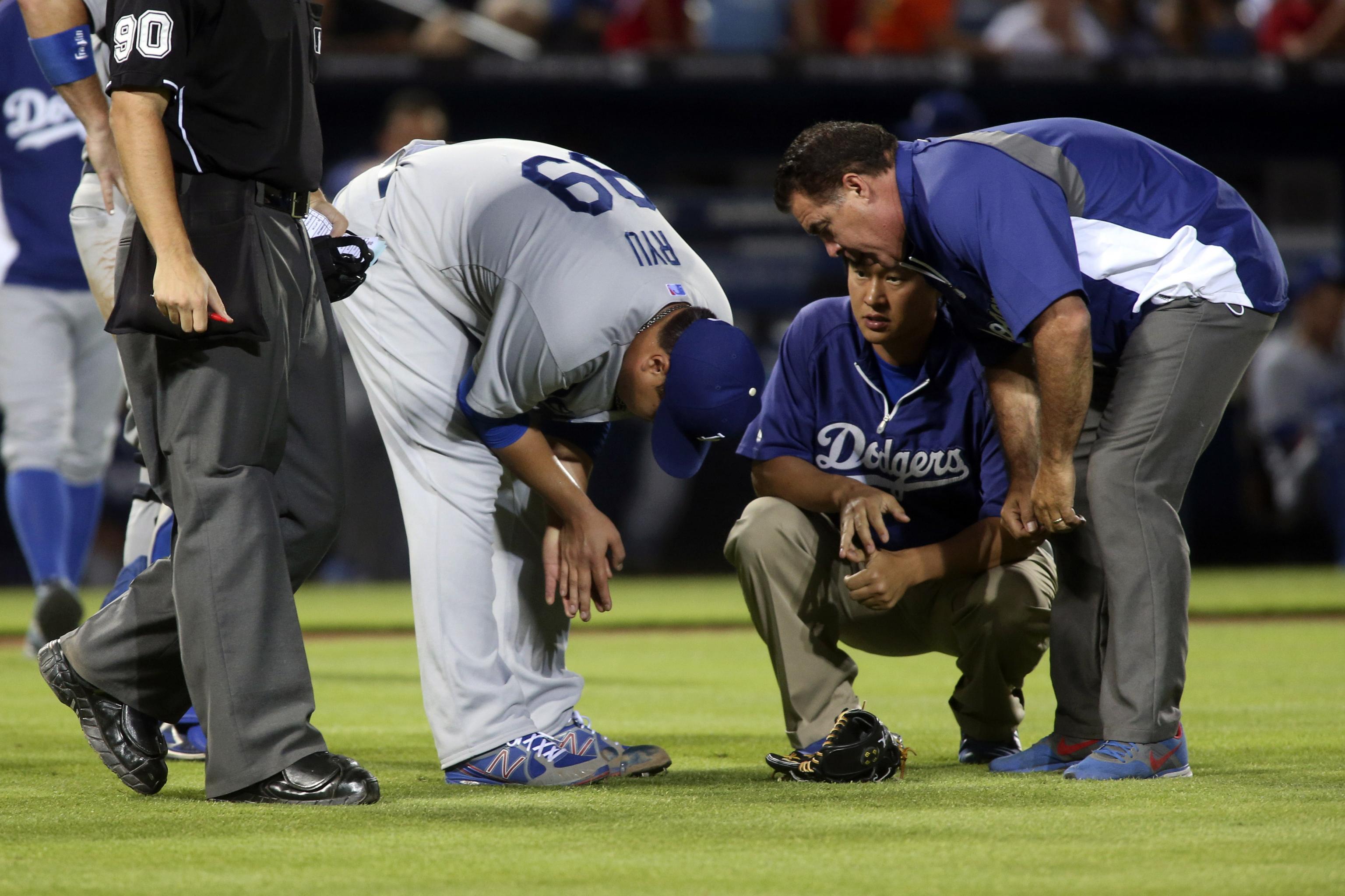 Dodgers place Hyun-Jin Ryu on 10-day injured list with strained groin