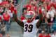 Safety Corey Moore is one of several Dawgs still looking to lock up a job in the secondary.