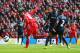 LIVERPOOL, ENGLAND - AUGUST 17: Daniel Sturridge of Liverpool scores his goal during the Barclays Premier League match between Liverpool and Southampton at Anfield on August 17, 2014 in Liverpool, England. (Photo by Alex Livesey/Getty Images)
