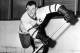 FILE - In this 1949 file photo, Toronto Maple Leafs captain Ted Kennedy is shown on ice in Toronto. Kennedy, who captained the Maple Leafs to five Stanley Cups during a Hall of Fame career, died of congestive heart failure at a nursing home in his hometown of Port Colborne, Ontario, his son Mark Kennedy said Friday, Aug. 14, 2009. He was 83. (AP Photo)