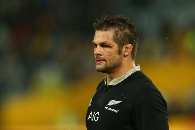 SYDNEY, AUSTRALIA - AUGUST 16:  All Blacks captain Richie McCaw looks on following The Rugby Championship match between the Australian Wallabies and the New Zealand All Blacks at ANZ Stadium on August 16, 2014 in Sydney, Australia.  (Photo by Cameron Spencer/Getty Images)
