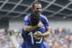 LJUBLJANA, SLOVENIA - JULY 27: Diego Costa of Chelsea celebrate the scoring the goal with Cesc Fabregas (TOP) during the Pre Season Friendly match between FC Olimpija Ljubljana and Chelsea at Stozice stadium in Ljubljana, Slovenia on Sunday, July 27, 2014. (Photo by Srdjan Stevanovic/Getty Images)