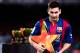 BARCELONA, SPAIN - AUGUST 18: Lionel Messi of FC Barcelona holds the MVP trophy at the end of the Joan Gamper Trophy match between FC Barcelona and Club Leon at Camp Nou on August 18, 2014 in Barcelona, Spain. (Photo by David Ramos/Getty Images)