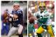 FILE - In these 2011 file photos, New England Patriots quarterback Tom Brady, left, and Green Bay Packers quarterback Aaron Rodgers look to pass during NFL football games. Brady and Rodgers were announced as Pro Bowl starters for the AFC and the NFC, respectively, by the NFL on Tuesday, Dec. 27, 2011. Brady is one of eight Patriots to make the Pro Bowl. Seven Packers were named to the team. (AP Photos/File)