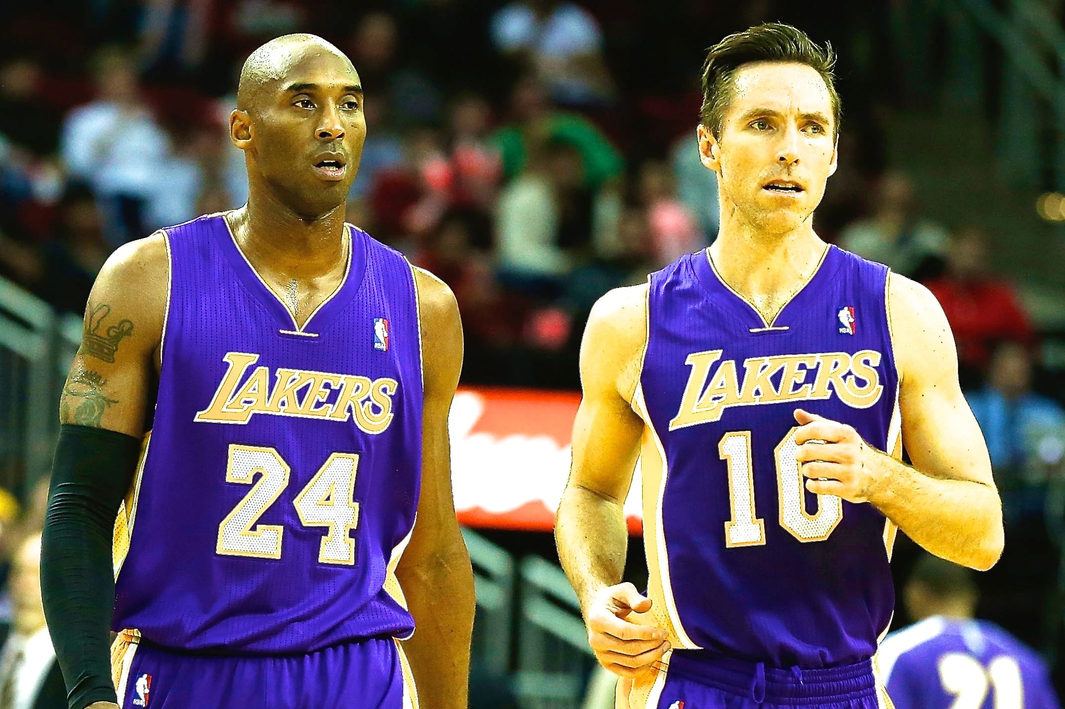 NBC Sports on X: @BrooklynNets Also, here is Steve Nash with Kobe Bryant  at that draft. Please note the hat that Kobe is wearing.   / X