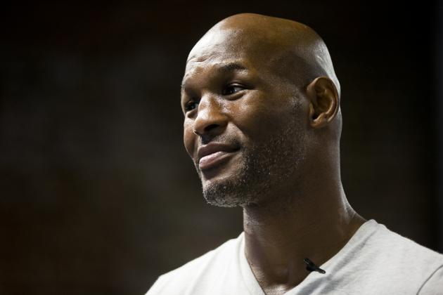 In this Tuesday, Aug. 12, 2014 photo, boxer Bernard Hopkins speaks during an interview with The Associated Press in Philadelphia. (AP Photo/Matt Rourke)