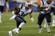 New England Patriots running back Shane Vereen runs against the Carolina Panthers in the first half of an NFL preseason football game Friday, Aug. 22, 2014, in Foxborough, Mass. (AP Photo/Charles Krupa)