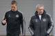 COBHAM, ENGLAND - OCTOBER 21: Chelsea manager Jose Mourinho chats with Fernando Torres during a Chelsea training session ahead of their UEFA Champions League Group E match against Schalke on October 21, 2013 in Cobham, England, (Photo by Charlie Crowhurst/Getty Images)