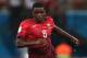 MANAUS, BRAZIL - JUNE 22: William Carvalho of Portugal controls the ball during the 2014 FIFA World Cup Brazil Group G match between the United States and Portugal at Arena Amazonia on June 22, 2014 in Manaus, Brazil. (Photo by Warren Little/Getty Images)