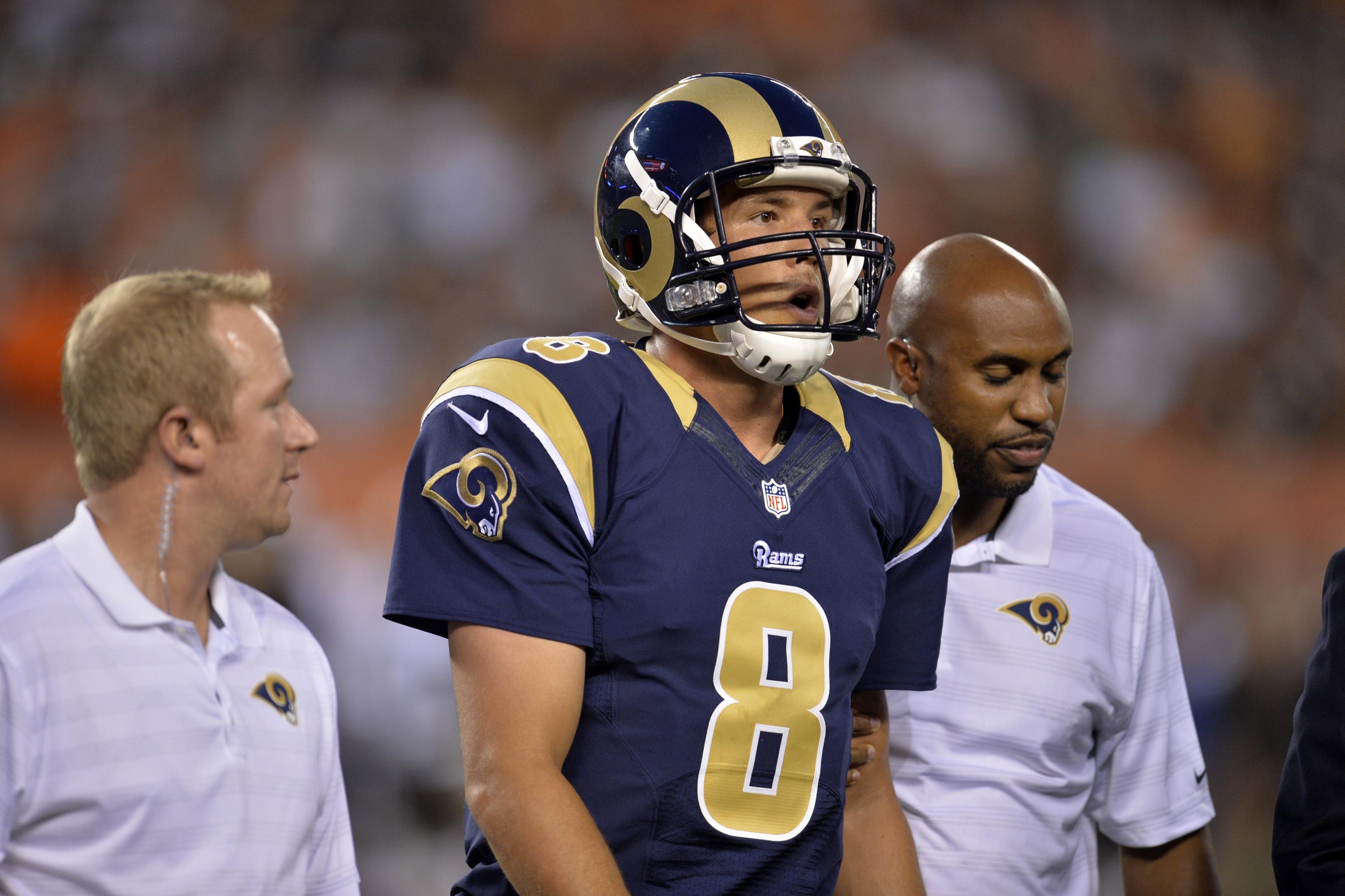 Rams' Sam Bradford tears ACL, out for season