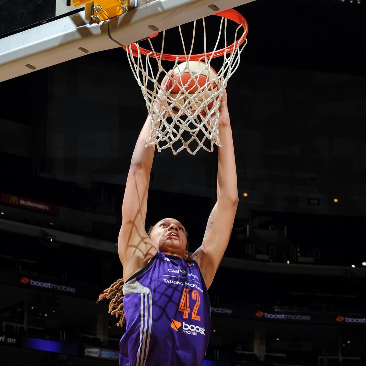 Brittney Griner Uses Fast Break To Throw Down 1st Dunk In Wnba Playoff History Bleacher Report