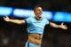 MANCHESTER, ENGLAND - AUGUST 25: Stevan Jovetic of Manchester City celebrates scoring the second goal during the Barclays Premier League match between Manchester City and Liverpool at the Etihad Stadium on August 25, 2014 in Manchester, England. (Photo by Clive Brunskill/Getty Images)
