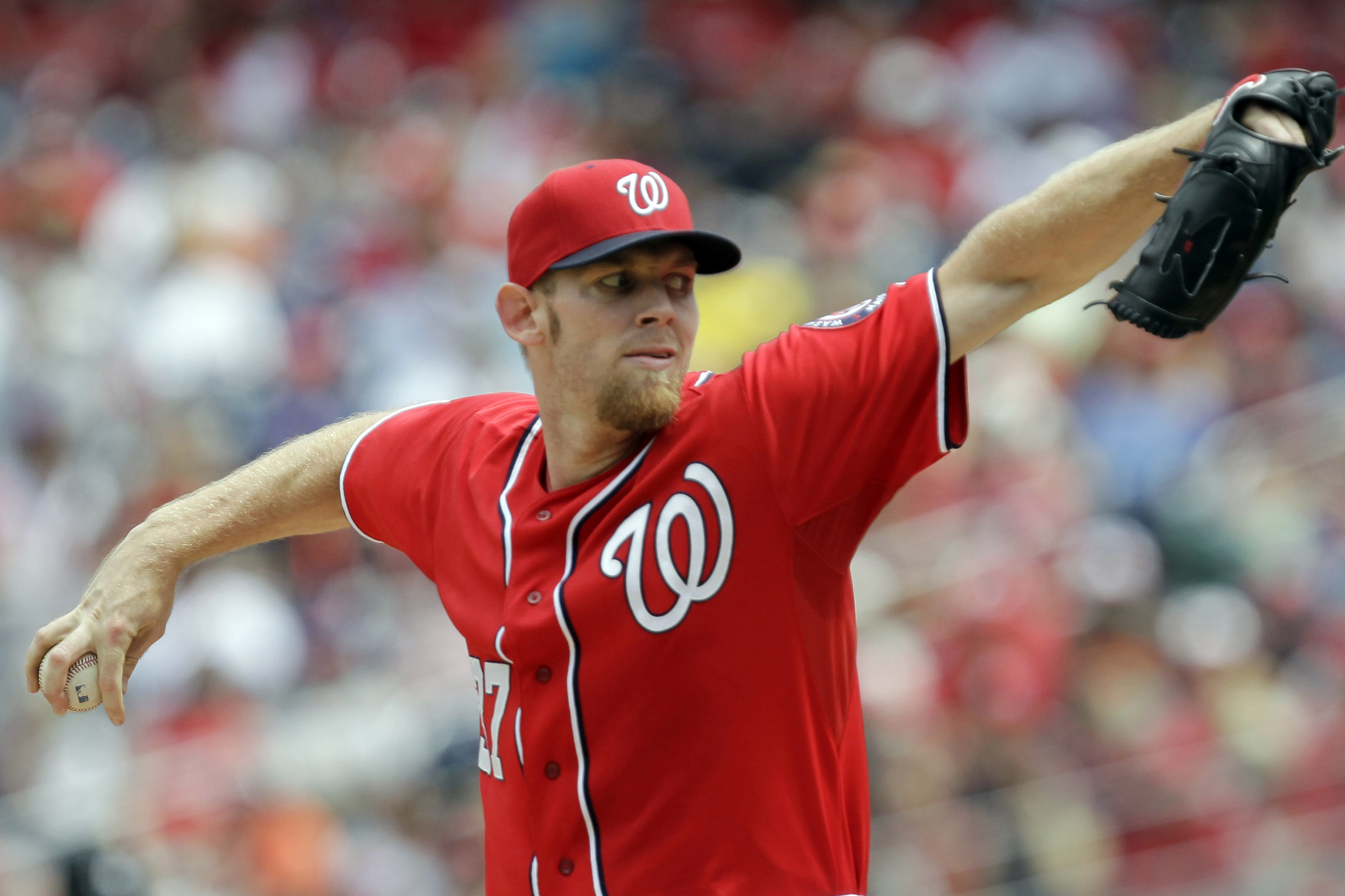 Former Torrington Twister Stephen Strasburg strikes out 10 in six innings  for his 15th win