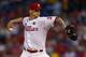 PHILADELPHIA, PA - AUGUST 25: A.J. Burnett #34 of the Philadelphia Phillies delivers a pitch against the Washington Nationals during the second inning in a game at Citizens Bank Park on August 25, 2014 in Philadelphia, Pennsylvania. (Photo by Rich Schultz/Getty Images)