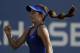 Catherine Bellis, of the United States, reacts after a point against Dominika Cibulkova, of Slovakia, during the first round of the 2014 U.S. Open tennis tournament, Tuesday, Aug. 26, 2014, in New York. (AP Photo/Darron Cummings)
