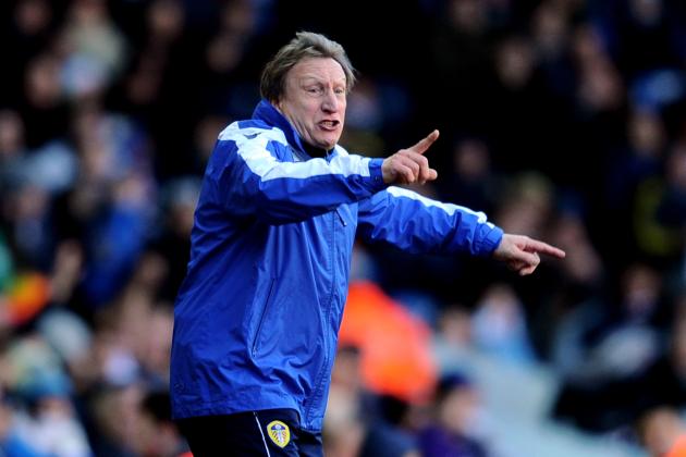 LEEDS, ENGLAND - JANUARY 27:  Neil Warnock the Leeds manager directs his players during the FA Cup with Budweiser Fourth Round match between Leeds United and Tottenham Hotspur at Elland Road on January 27, 2013 in Leeds, England.  (Photo by Laurence Griffiths/Getty Images)