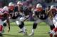 Patriots LT Nate Solder (77, right) will be playing next to a new left guard after his team jettisoned LG Logan Mankins (70, left).