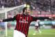 AC Milan forward Giampaolo Pazzini celebrates after scoring during the Serie A soccer match between AC Milan and Livorno at the San Siro stadium in Milan, Italy, Saturday, April 19, 2014. (AP Photo/Antonio Calanni)