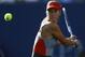 Maria Sharapova, of Russia, returns a shot against Alexandra Dulgheru, of Romania, during the second round of the 2014 U.S. Open tennis tournament, Wednesday, Aug. 27, 2014, in New York. (AP Photo/Matt Rourke)