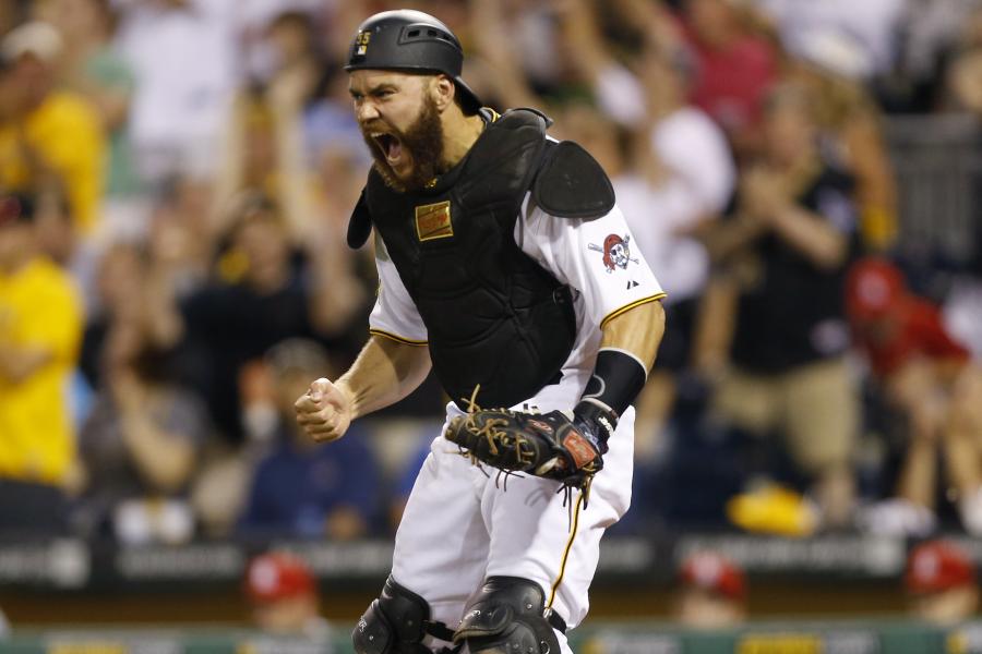 VIDEO: Call overturned when Pirates catcher Russell Martin blocks the plate   on a forceout - NBC Sports