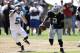 Oakland Raiders quarterback Terrelle Pryor (2) runs against Jacksonville Jaguars middle linebacker Paul Posluszny (51) during an NFL football game in Oakland, Calif., Sunday, Sept. 15, 2013. (AP Photo/Ben Margot)