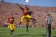 Southern California wide receiver Nelson Agholor, second from left, celebrates with quarterback Cody Kessler as center Max Tuerk, left, looks on after scoring a touchdown during they first half of an NCAA college football game against Fresno State, Saturday, Aug. 30, 2014, in Los Angeles. (AP Photo/Mark J. Terrill)