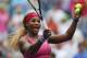 Serena Williams, of the United States, reacts to the crowd as she prepares to hit balls into the stands after defeating Varvara Lepchenko, of the United States, during the third round of the 2014 U.S. Open tennis tournament, Saturday, Aug. 30, 2014, in New York. (AP Photo/Matt Rourke)