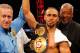 LOS ANGELES, CA - APRIL 26: Keith Thurman celebrates his win over Julio Diaz after their two round fight for the interim WBA Welterweight Championship at StubHub Center on April 26, 2014 in Los Angeles, California. (Photo by Joe Scarnici/Getty Images)