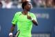 Sep 2, 2014; New York, NY, USA; Gael Monfils (FRA) challenges a line call during his match against Grigor Dimitrov (BUL) on day nine of the 2014 U.S. Open tennis tournament at USTA Billie Jean King National Tennis Center. Mandatory Credit: Jerry Lai-USA TODAY Sports