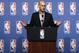 NBA Commissioner Adam Silver speaks at a news conference during the NBA board of governors meeting Tuesday, July 15, 2014, in Las Vegas. (AP Photo/John Locher)