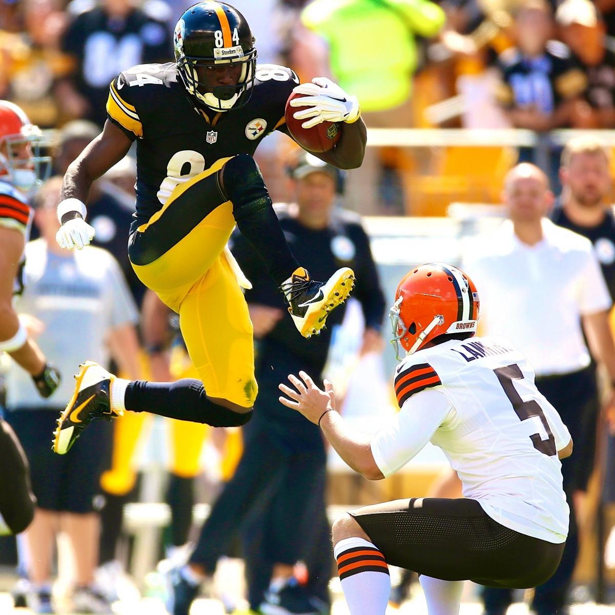Steelers' Antonio Brown Gets 15-Yard Penalty for Kicking 