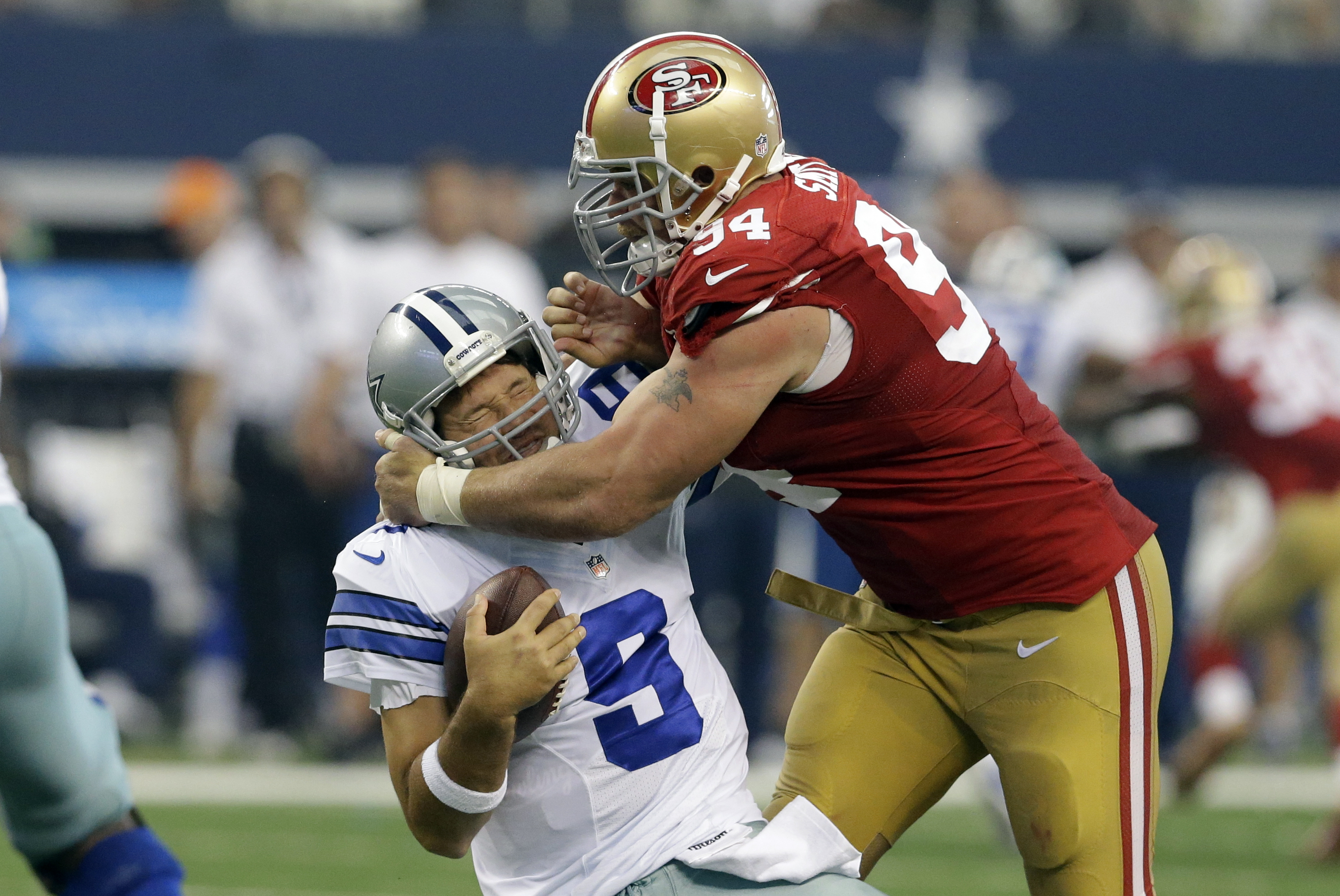 San Francisco 49ers - #OnThisDay in 2008, the #49ers signed free agent  defensive lineman Justin Smith. 110 games, 43.5 sacks and five pro bowls  later