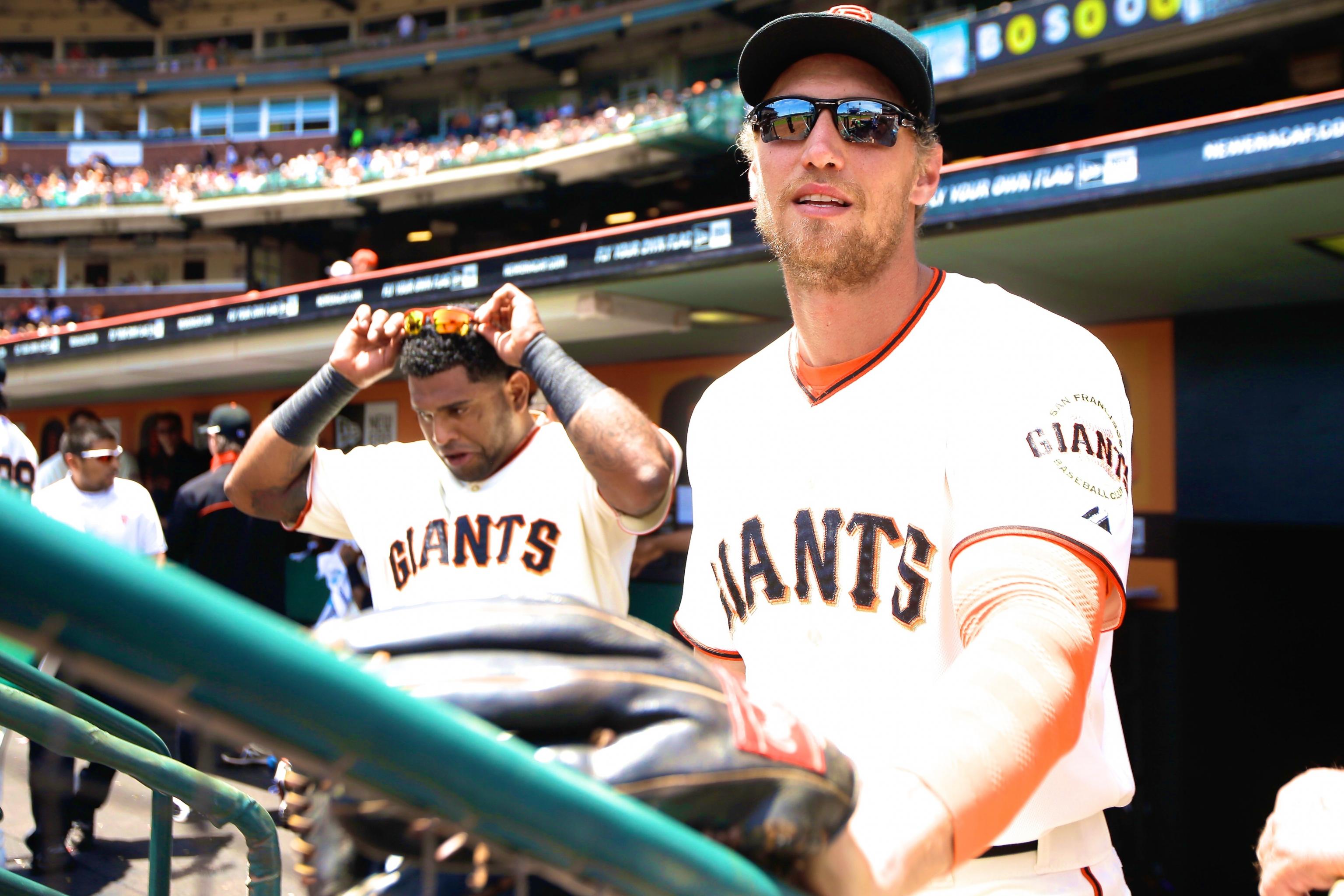 Giants' Hunter Pence talks about proposal