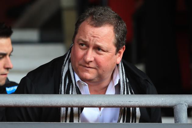 SOUTHAMPTON, ENGLAND - MARCH 29:  Newcastle United owner Mike Ashley takes his seat prior to kickoff during the Barclays Premier League match between Southampton and Newcastle United at St Mary's Stadium on March 29, 2014 in Southampton, England.  (Photo by Richard Heathcote/Getty Images)