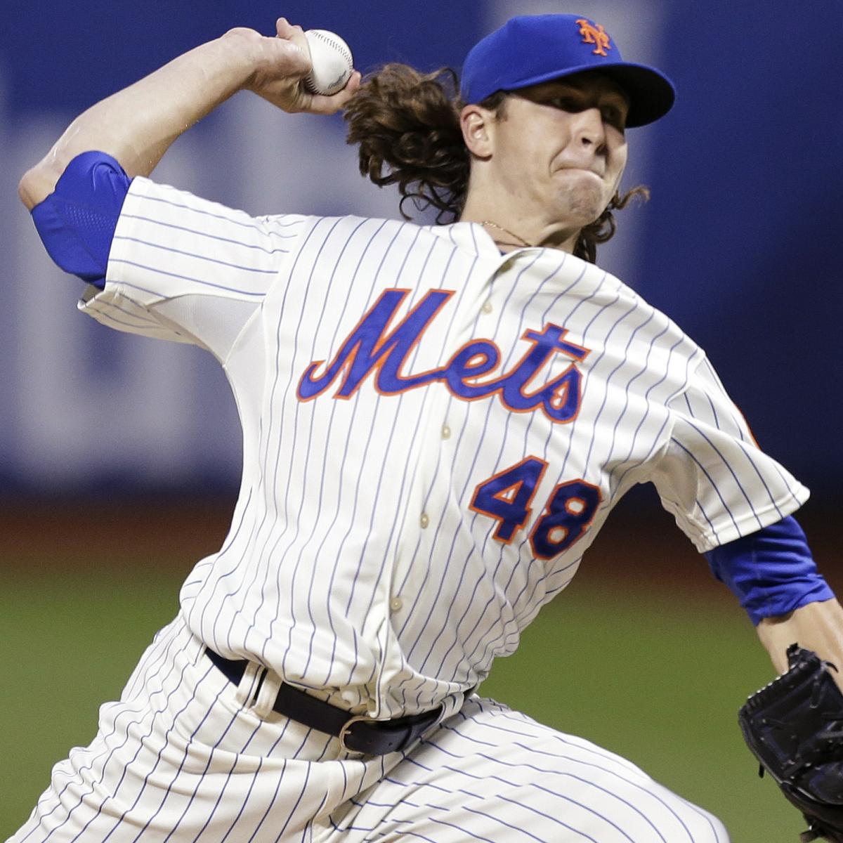 Jacob deGrom strikes out 8 straight to begin game, strengthens