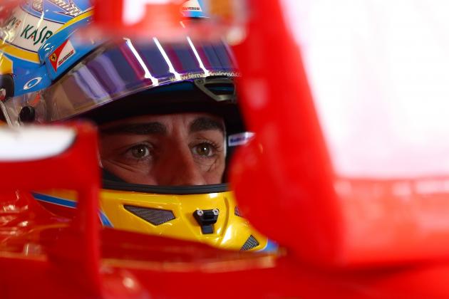 SPIELBERG, AUSTRIA - JUNE 21: Fernando Alonso of Spain and Ferrari waits in his car in the garage during final practice ahead of the Austrian Formula One Grand Prix at Red Bull Ring on June 21, 2014 in Spielberg, Austria. (Photo by Dan Istitene/Getty Images)