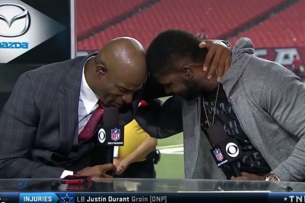 Devin Hester and Deion Sanders Share Emotional Moment During TNF
