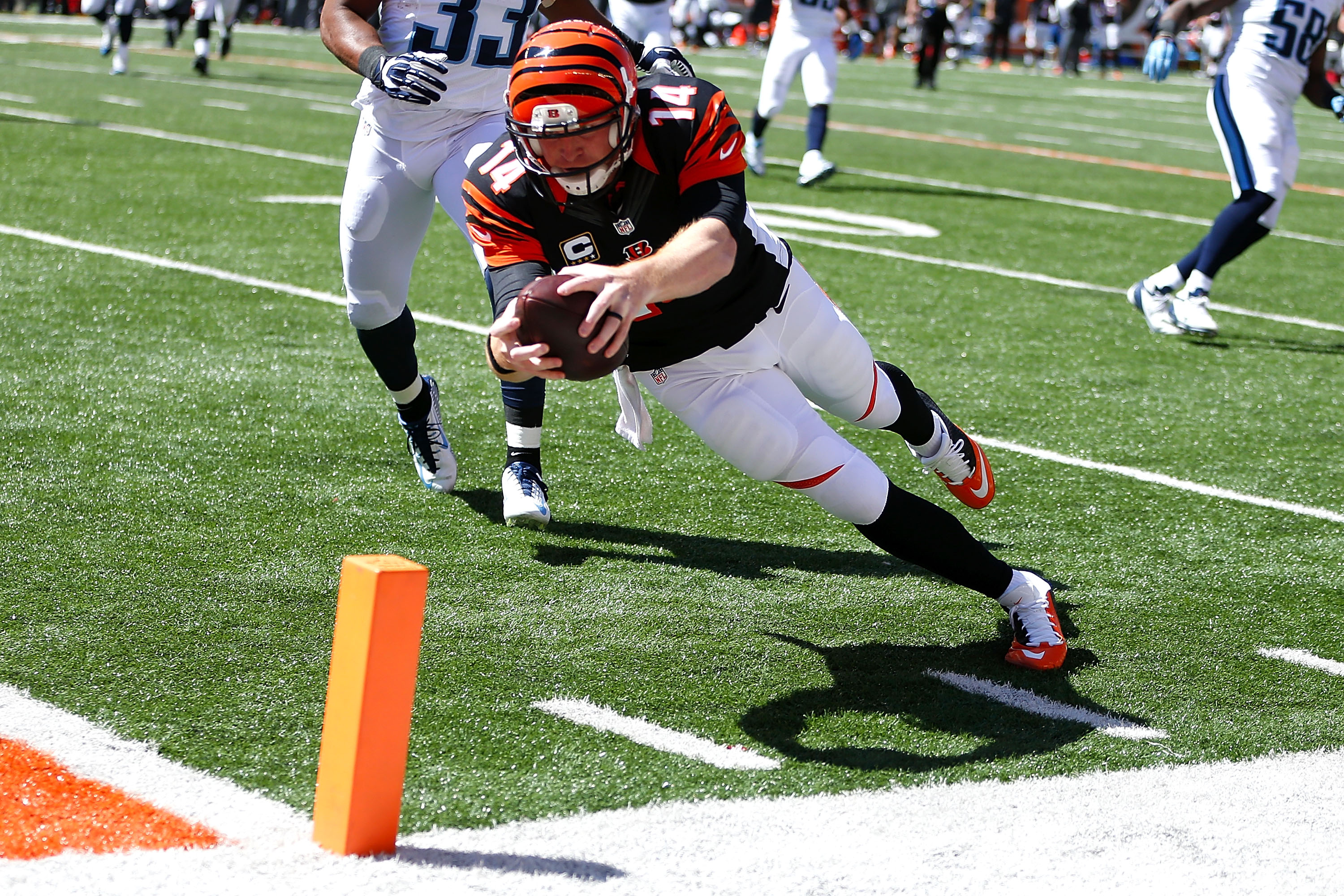 Andy Dalton pick six video: This angle on the replay of Dalton's