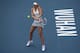 Maria Sharapova hits a backhand at the Wuhan Open in China.