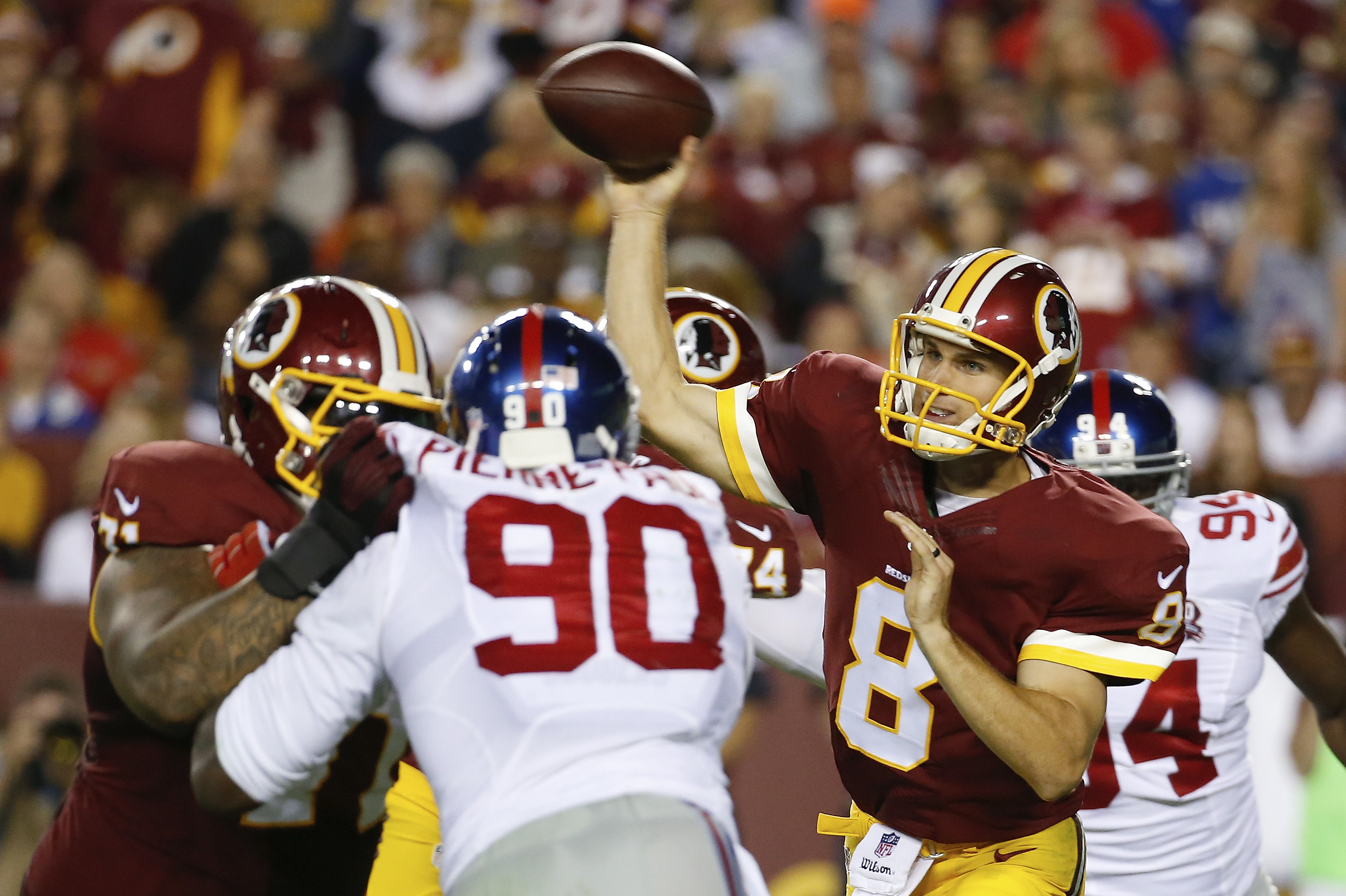 Donnell catches on as Giants rout Redskins 45-14