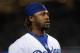 Sep 9, 2014; Los Angeles, CA, USA; Los Angeles Dodgers shortstop Hanley Ramirez reacts against the San Diego Padres at Dodger Stadium. Mandatory Credit: Kirby Lee-USA TODAY Sports