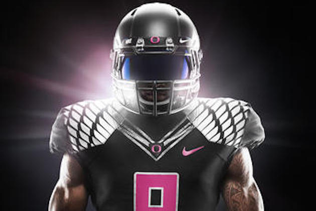 LOOK: Ducks bring back the pink 'Stomp Out Cancer' uniforms vs. UCLA