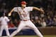St. Louis Cardinals starting pitcher Adam Wainwright delivers during the first inning of a baseball game against the Chicago Cubs Monday, Sept. 22, 2014, in Chicago. (AP Photo/Charles Rex Arbogast)