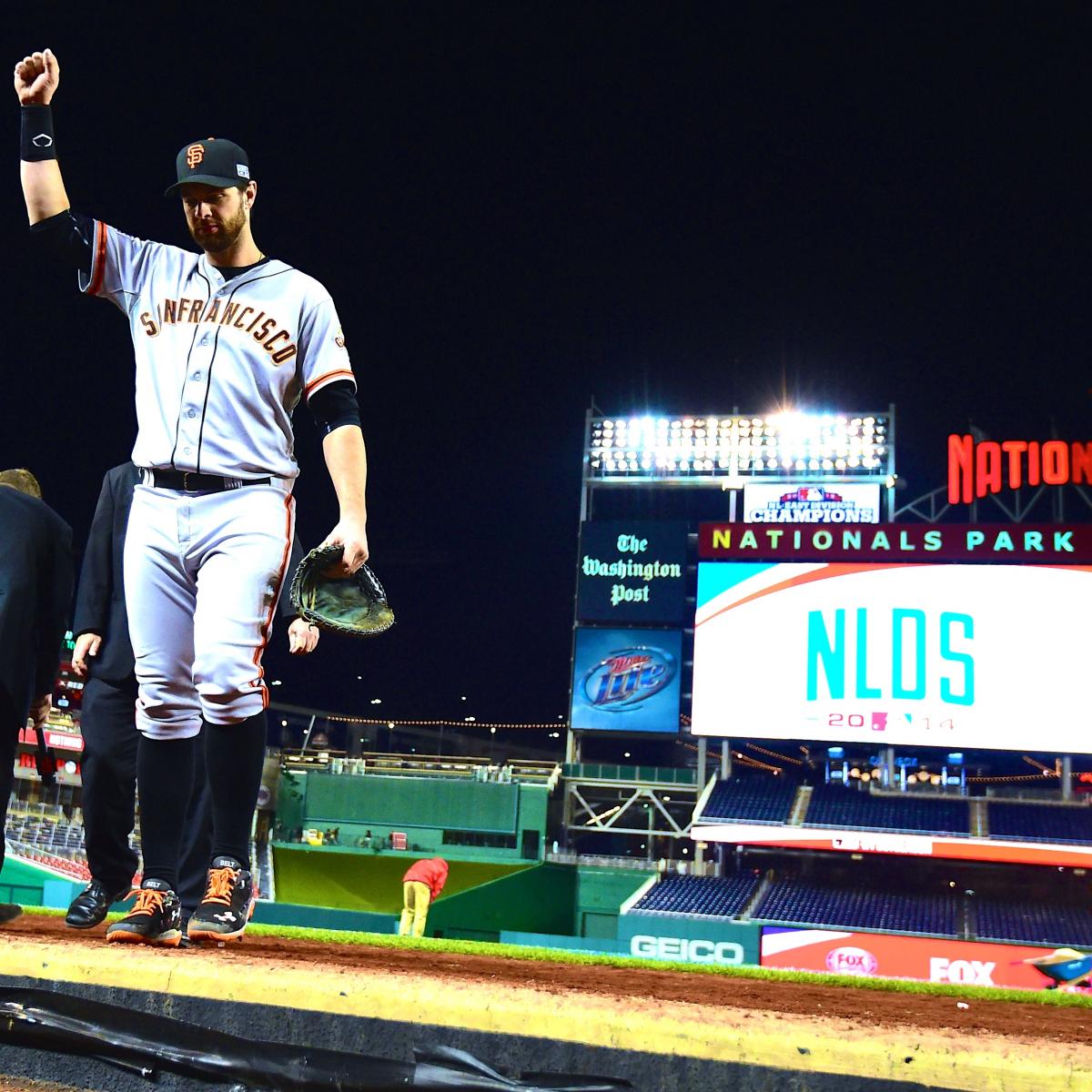 Giants win longest playoff game on Belt's 18th-inning HR