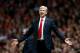LONDON, ENGLAND - OCTOBER 01: Arsene Wenger, manager of Arsenal reacts during the UEFA Champions League group D match between Arsenal FC and Galatasaray AS at Emirates Stadium on October 1, 2014 in London, United Kingdom. (Photo by Paul Gilham/Getty Images)